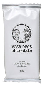 Rose Bros, Dark Chocolate Bar, 80 g