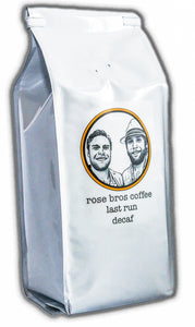 1 Case (12x) - Rose Bros Coffee, Last Run, Decaf, 1 lb.