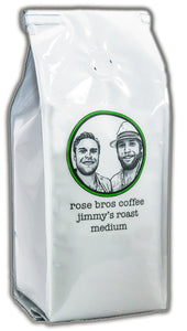 1 Case (12x) - Rose Bros Coffee, Jimmy's Roast, Colombia, Medium Roast, 1 lb.